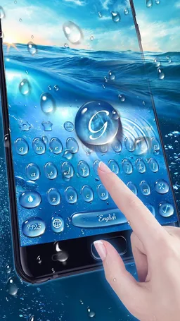 Water Drop Theme Keyboard screenshot 3