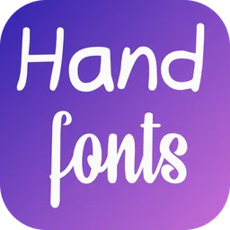 Hand Fonts for FlipFont with Font Resizer icon