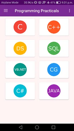 Programming Practicals screenshot 1