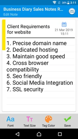 Business Diary Day Planner screenshot 7
