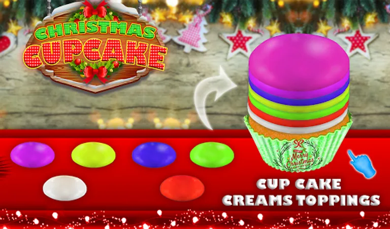 Cooking Rainbow & Unicorn Christmas Cupcakes! DIY screenshot 2
