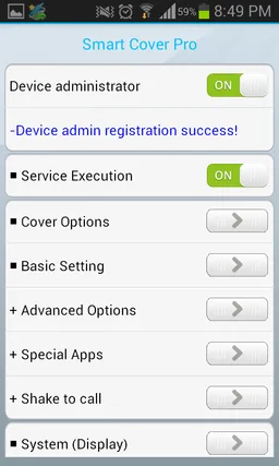 Smart Cover Pro (Screen Off) screenshot 3