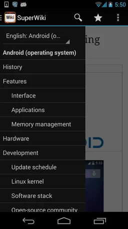 SuperWiki WikiPedia Browser screenshot 9