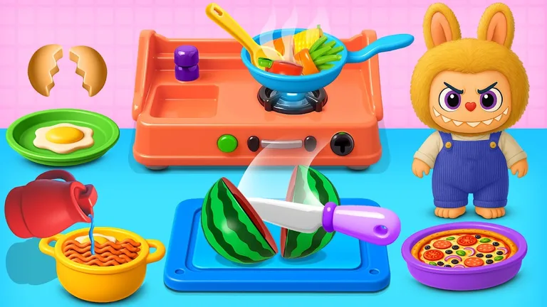Toy Set Kitchen Cooking Games screenshot 1