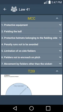 Laws Of Cricket screenshot 5