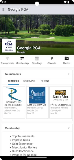 Georgia PGA screenshot 1