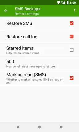 SMS Backup+ screenshot 3