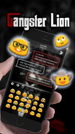 Lion in Costume Keyboard Theme screenshot 4