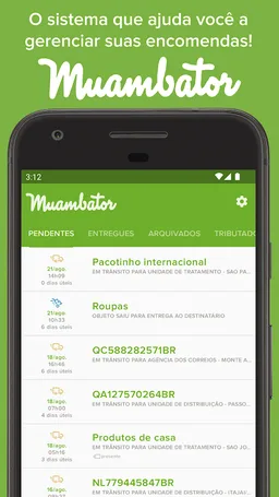 Muambator: Rastreio Correios screenshot 1