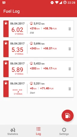 Motorcycle Fuel Log - Mileage tracker screenshot 3