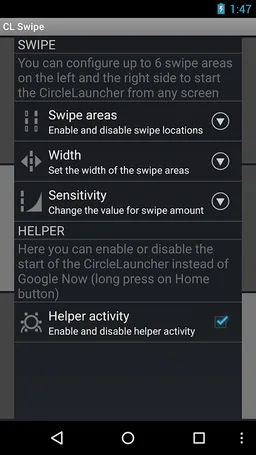 CircleLauncher Swipe screenshot 2
