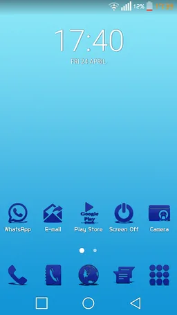 MultiHome Theme Blue screenshot 1