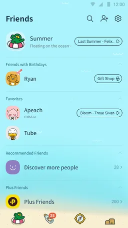 SUMMER STORY - KAKAOTALK THEME screenshot 2