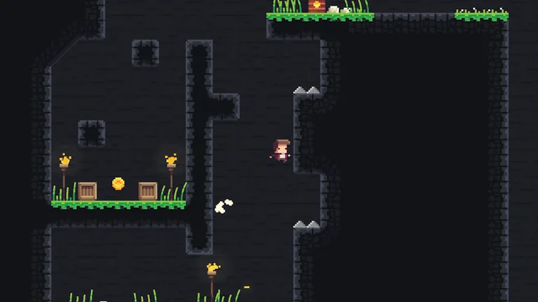 Deep the Game | Pixel art Platformer Game screenshot 1