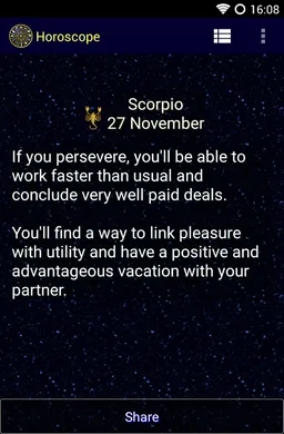 Horoscope screenshot 1