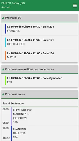 PRONOTE screenshot 3