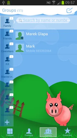 GO Contacts Happy Farm screenshot 4