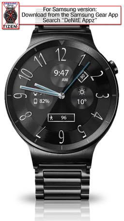 Classic Black HD Watch Face screenshot 7