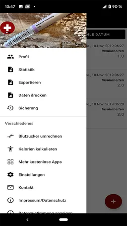Blood sugar diary App screenshot 13