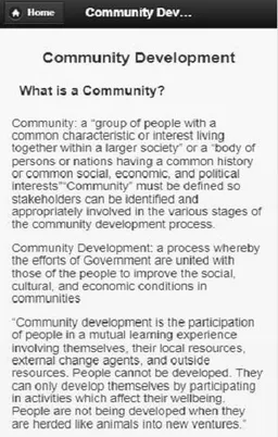 Community development screenshot 1