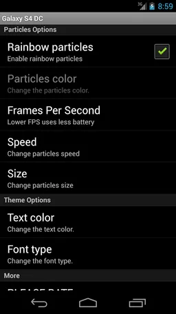 Galaxy S4 - Digital Clock LWP screenshot 7