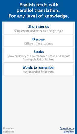 English books, multilingual parallel dictionaries screenshot 3