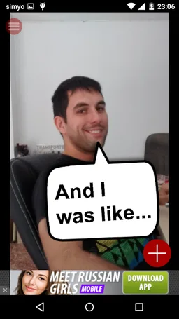 Speech balloon comic creator screenshot 1