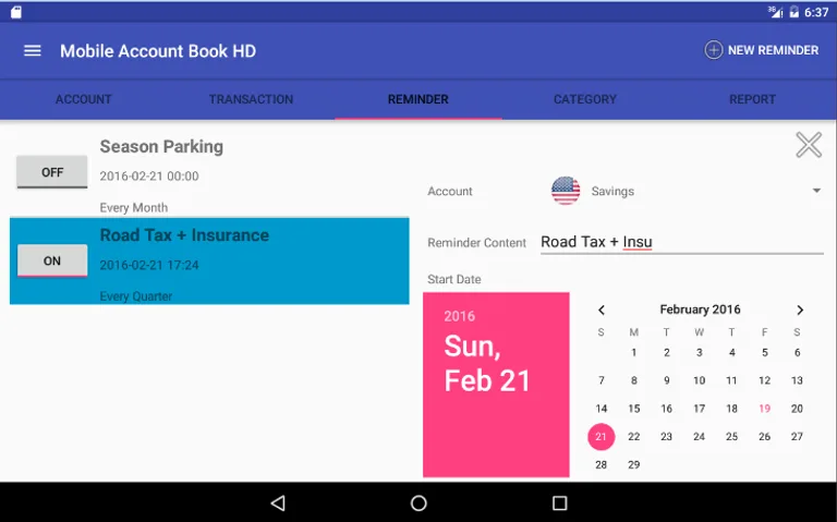 Mobile Account Book HD Lite screenshot 17