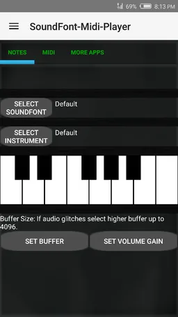 SoundFont-MidiPlayer-Piano (USB MIDI Low Latency) screenshot 1