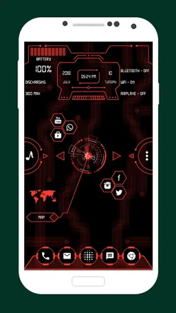 Modern Hi-tech Launcher 2019 - hitech theme screenshot 2