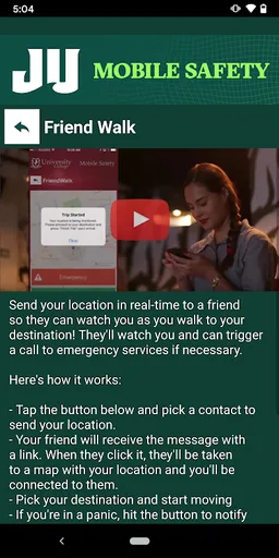 JU Mobile Safety screenshot 5