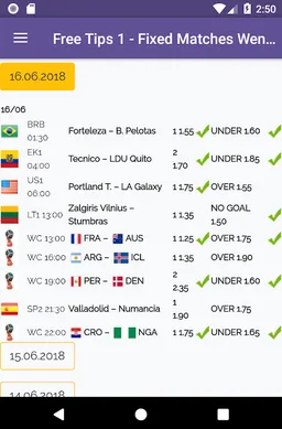 Fixed Matches Wenger screenshot 3