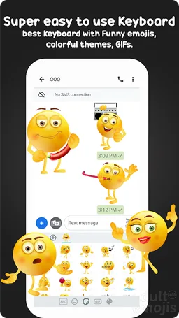 Funny Emoji Sticker Keyboard screenshot 1