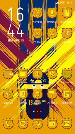 Theme for Infinix - XOS Launcher : Blaugrana Theme screenshot 1