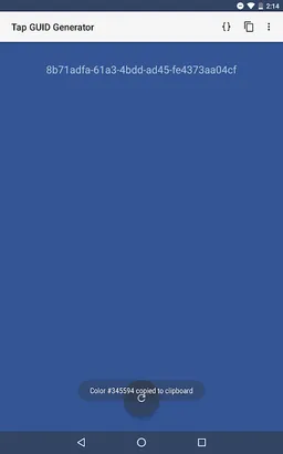 Tap GUID Generator screenshot 6