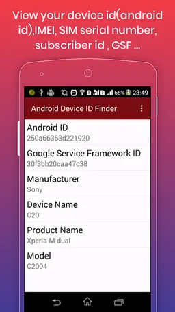 Device ID Finder for Android screenshot 1