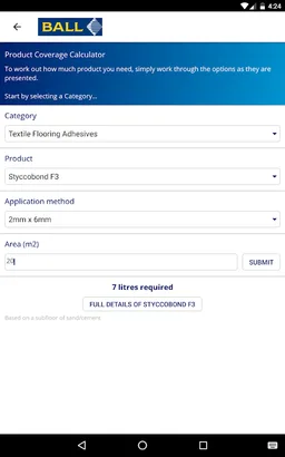 F Ball & Co. Ltd. RAG screenshot 8