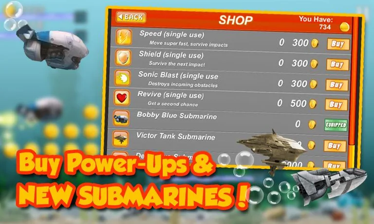 Submarine Endless Gold Dive screenshot 3