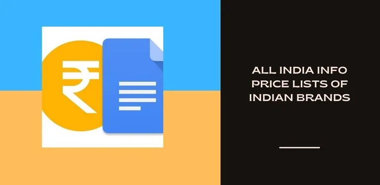 All India Info - Price Lists cover image