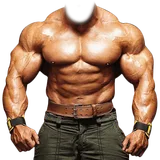 Muscular Man Body Photo Suit icon