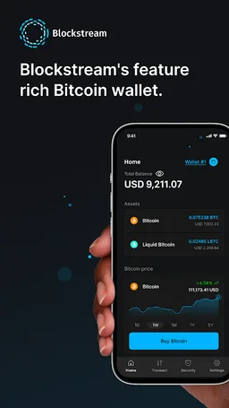 Blockstream BTC Wallet (Green) screenshot 1