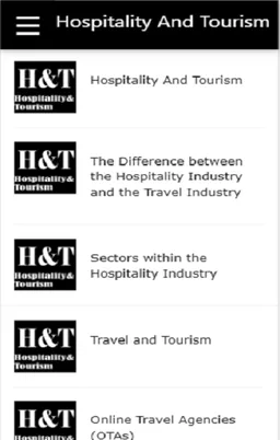 Hospitality and Tourism screenshot 2
