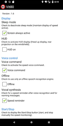 Speed alarm screenshot 5