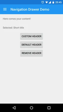 [Developers] Navdrawer Sample screenshot 5
