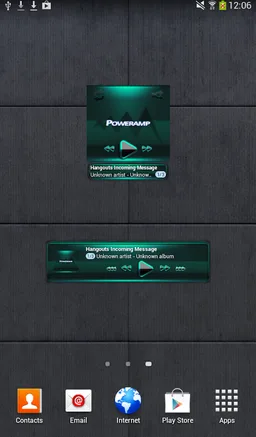 Poweramp widget - BLACK Mint screenshot 2