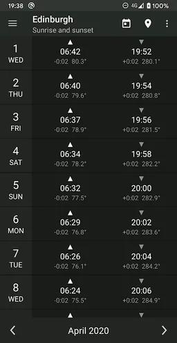 Sundroid: Sunrise and Sunset screenshot 7