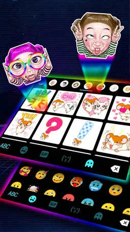 Love LED Neon Keyboard Background screenshot 1