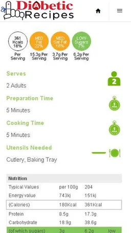 Diabetic Recipes: Great recipes for diabetics screenshot 4