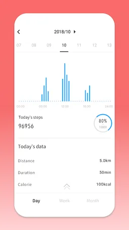 XPLORA Activity Band screenshot 2