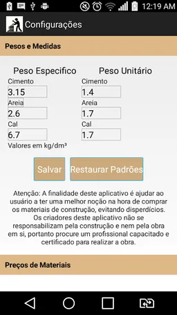 Calcula Construção Free screenshot 7